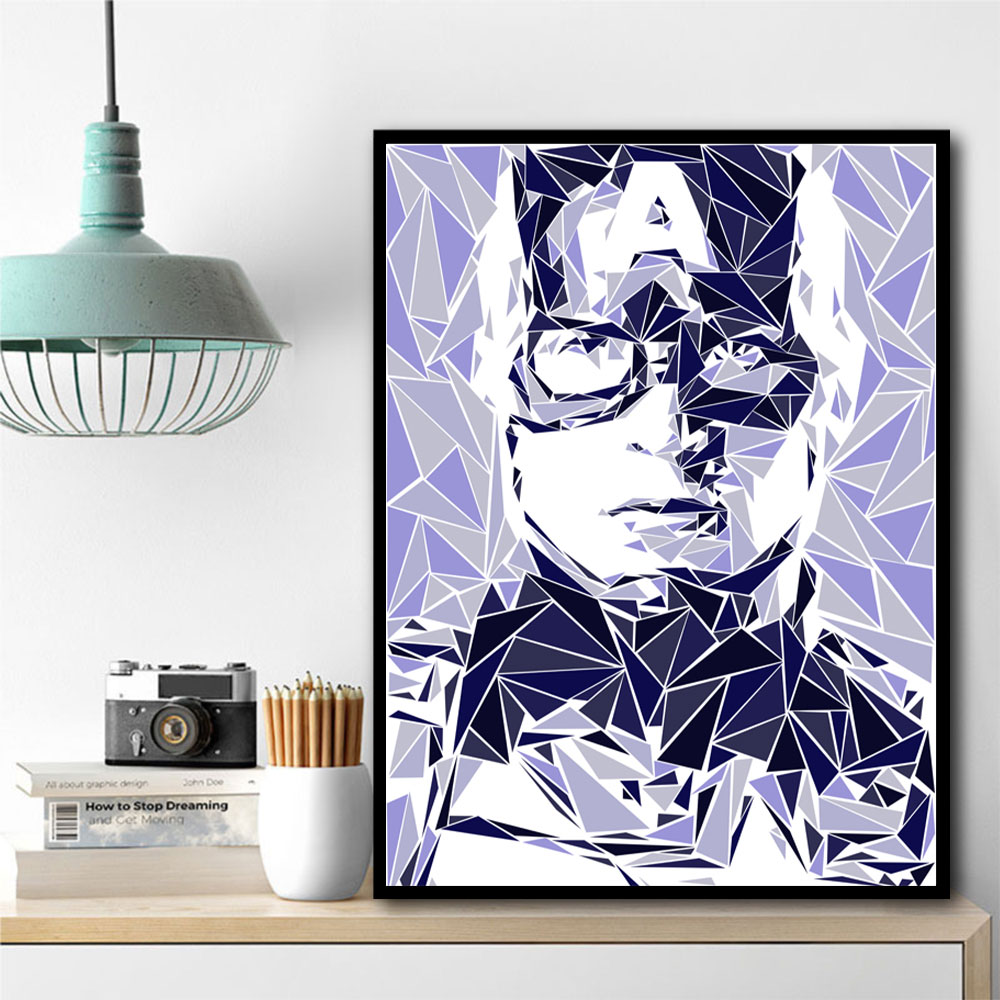 Captain America Abstract