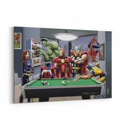 Afterhours Marvel Superheroes Relax Playing Pool