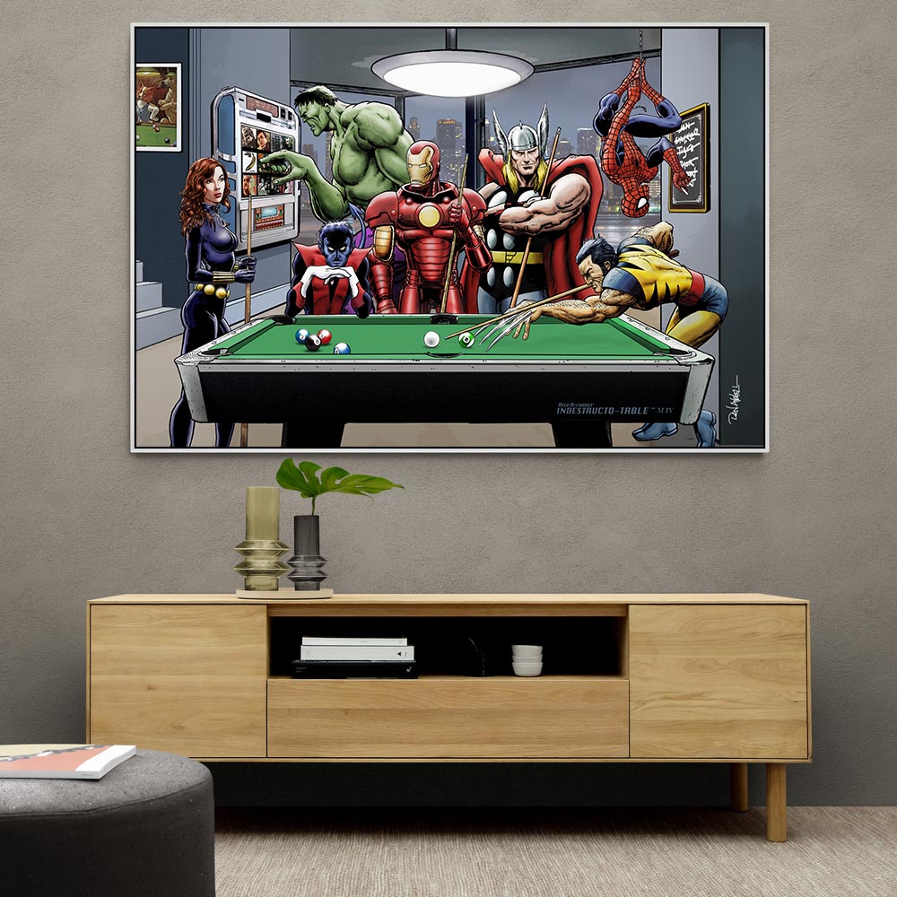 Afterhours Marvel Superheroes Relax Playing Pool