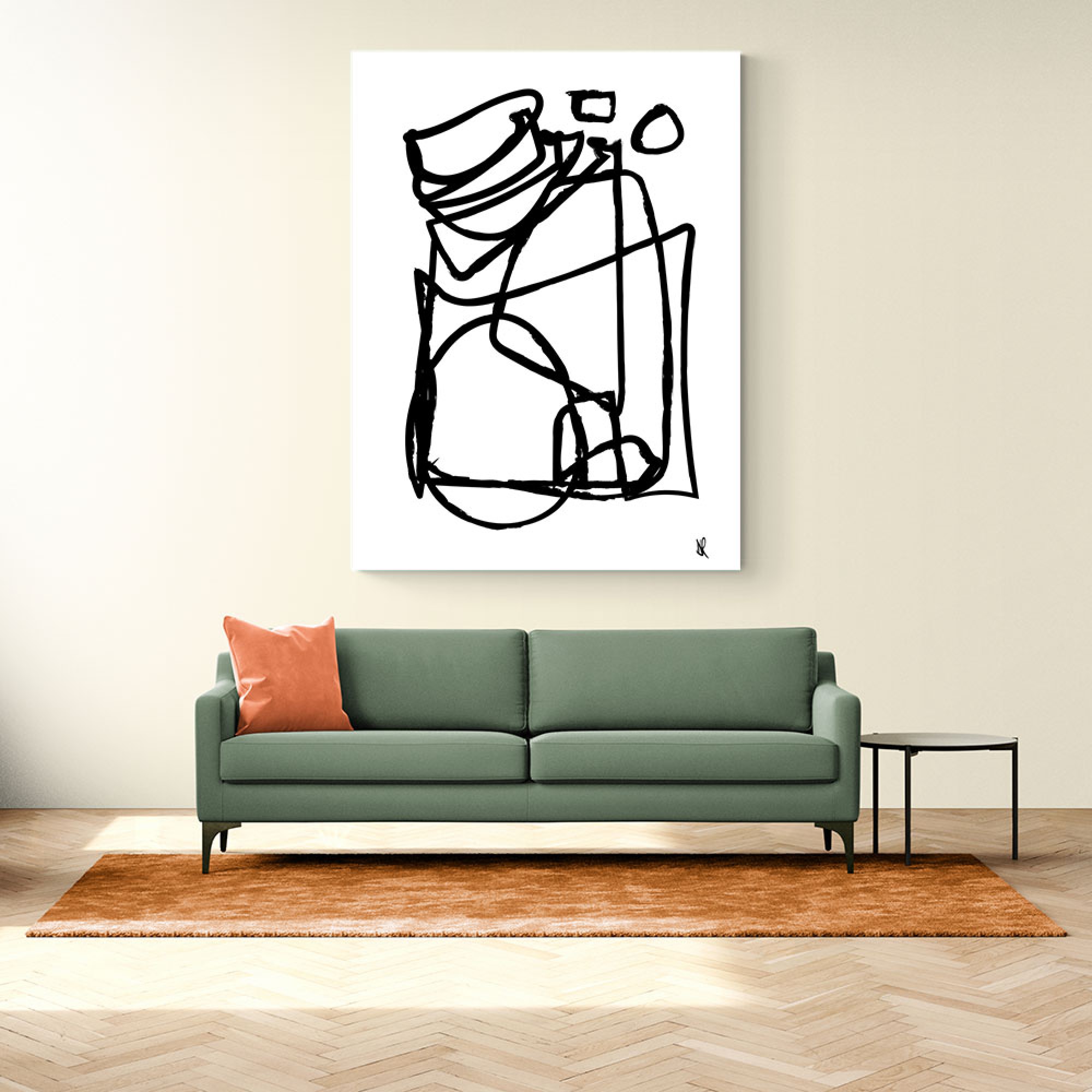 Cycling Abstract Wall Art