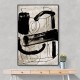 Framed Canvas Size:: Extra Extra Large 100 x 150 cm Vintage Abstract