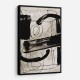 Frame Colour:: Black Vintage Abstract