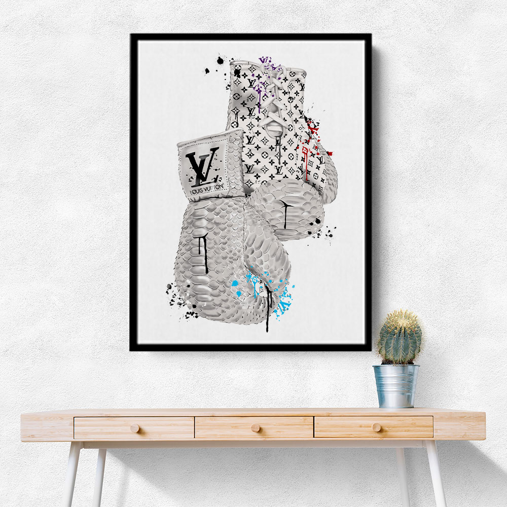 LV Boxing Gloves Poster & Canvas