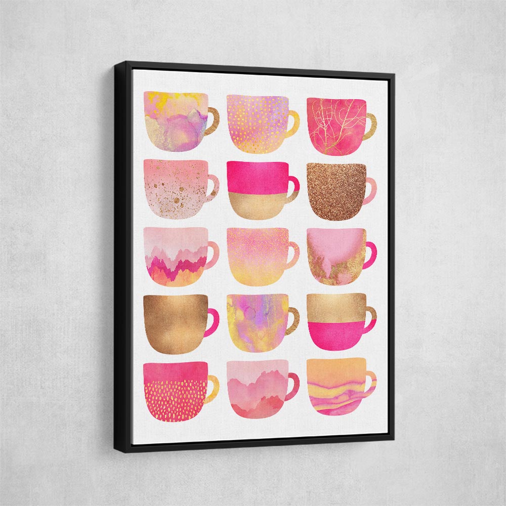 Pretty Pink Coffee Cups