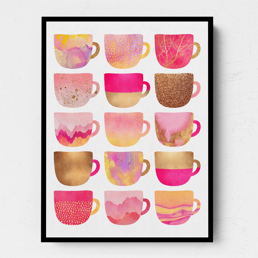 Pretty Pink Coffee Cups