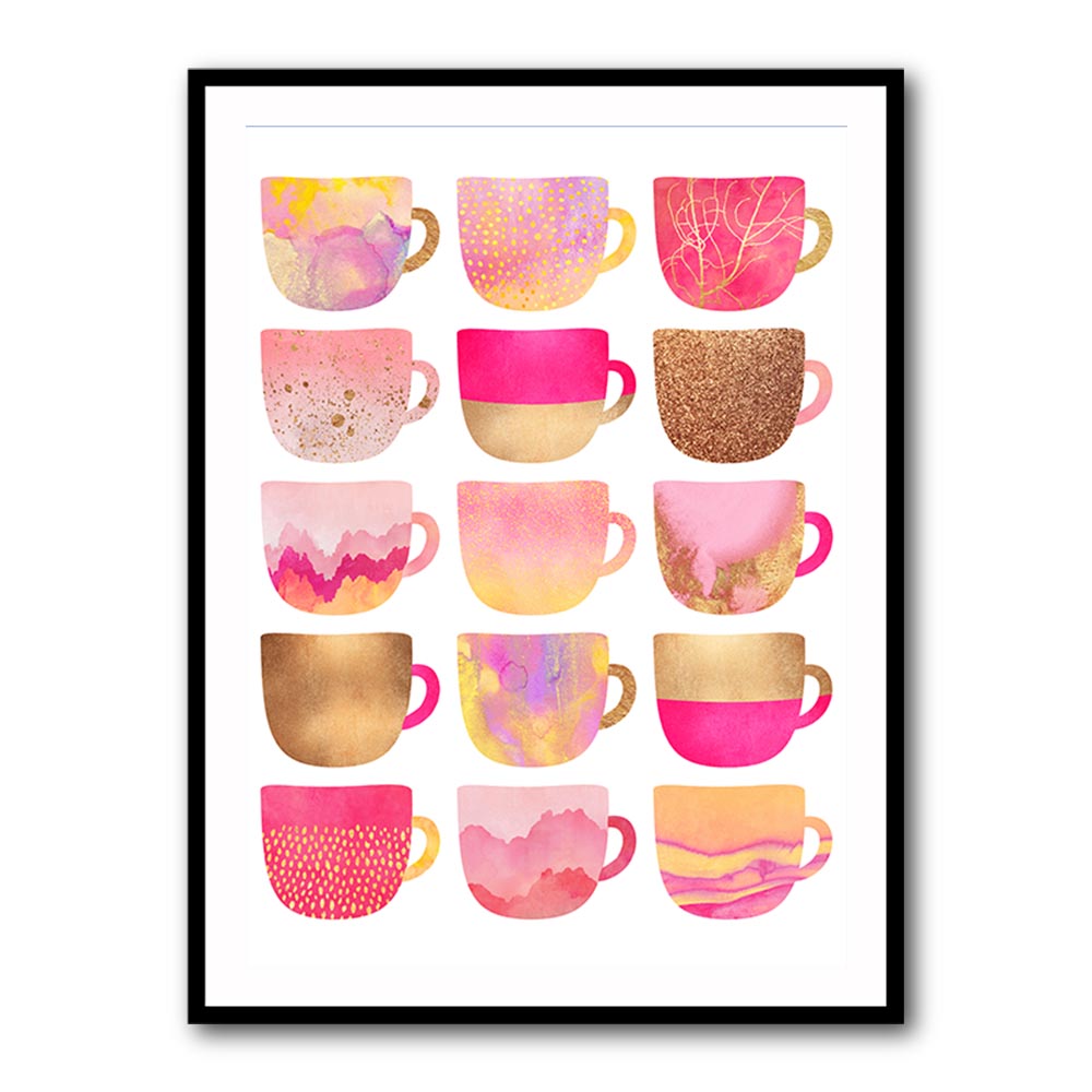 Pretty Pink Coffee Cups