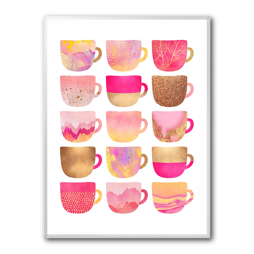 Pretty Pink Coffee Cups