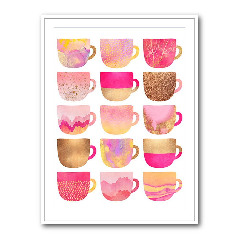 Pretty Pink Coffee Cups
