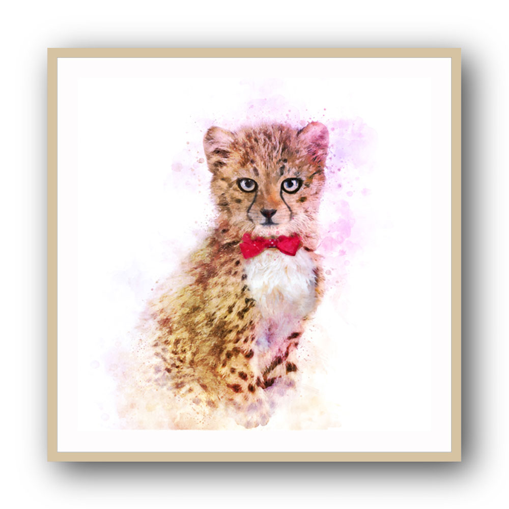 Baby Cheetah Watercolor