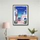 Santorini Travel Poster Santorini Travel Poster