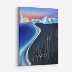 Iceland Travel Poster Wall Art