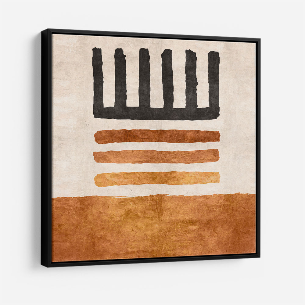 Geometric Striped Rug Orange Geometric Striped Rug Orange