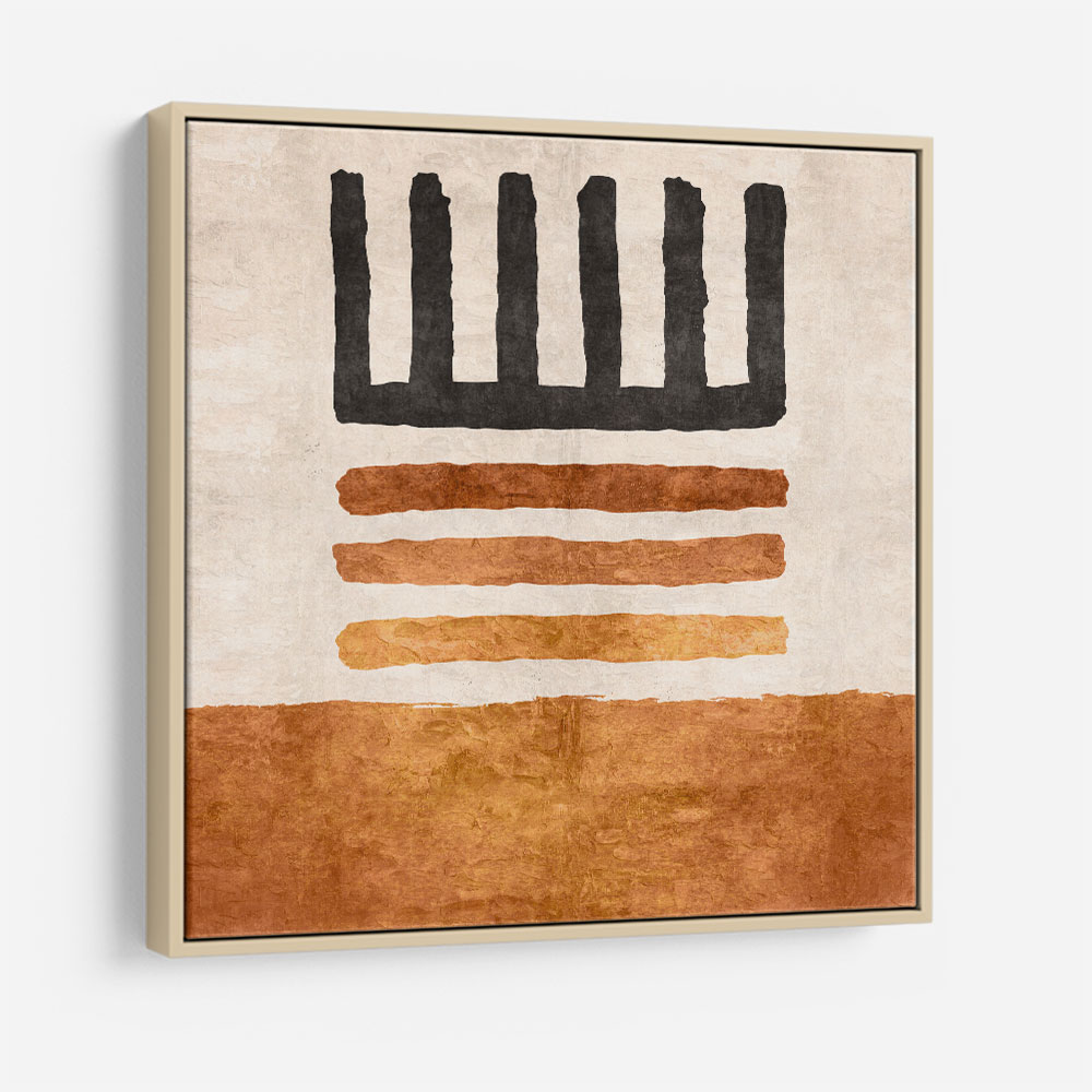 Geometric Striped Rug Orange Geometric Striped Rug Orange