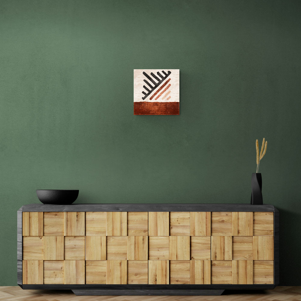 Geometric Striped Rug Tile