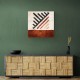 Geometric Striped Rug Tile