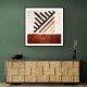 Geometric Striped Rug Tile