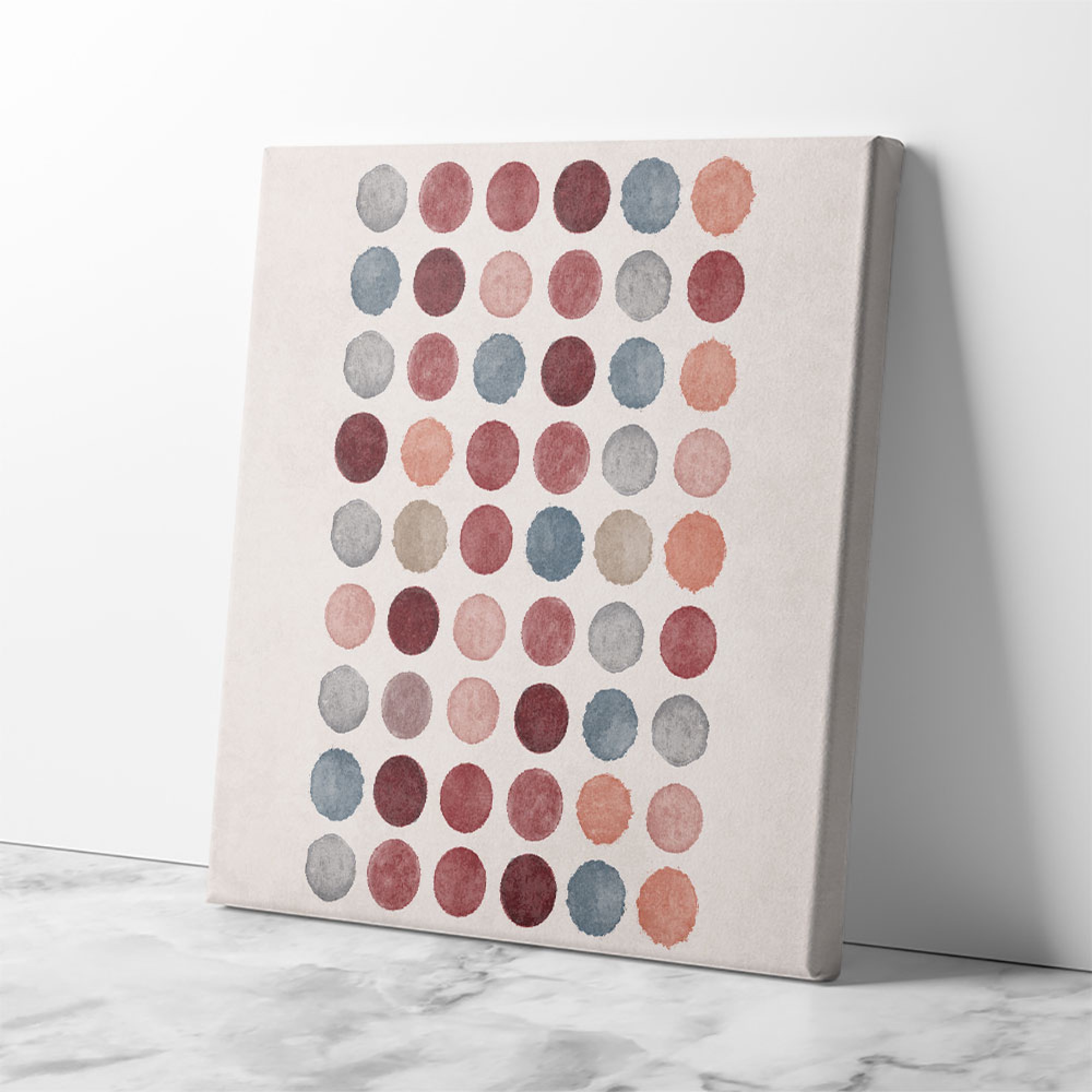 Watercolor Dots Wall Art
