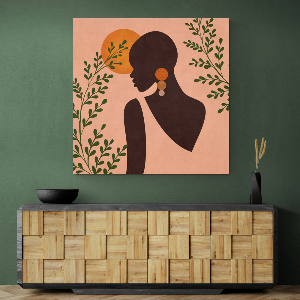 African Lady Boho Wall Art