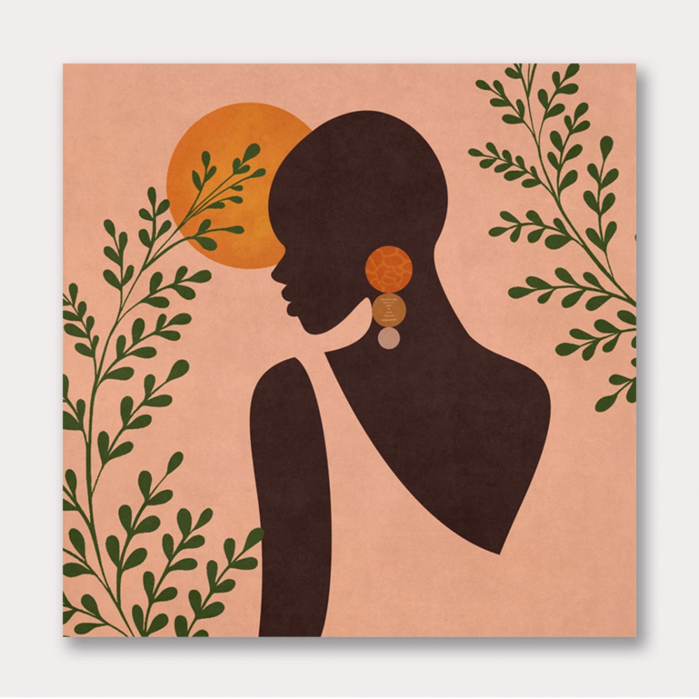 African Lady Boho Wall Art