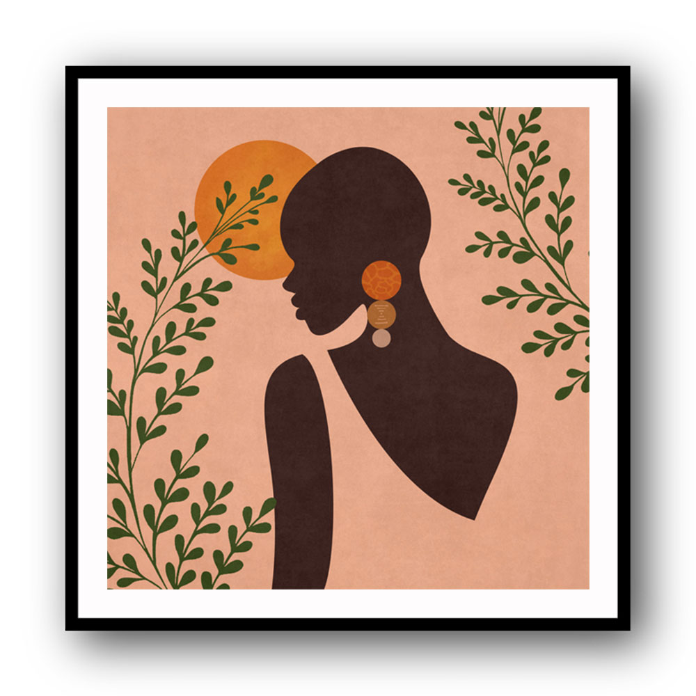 African Lady Boho Wall Art