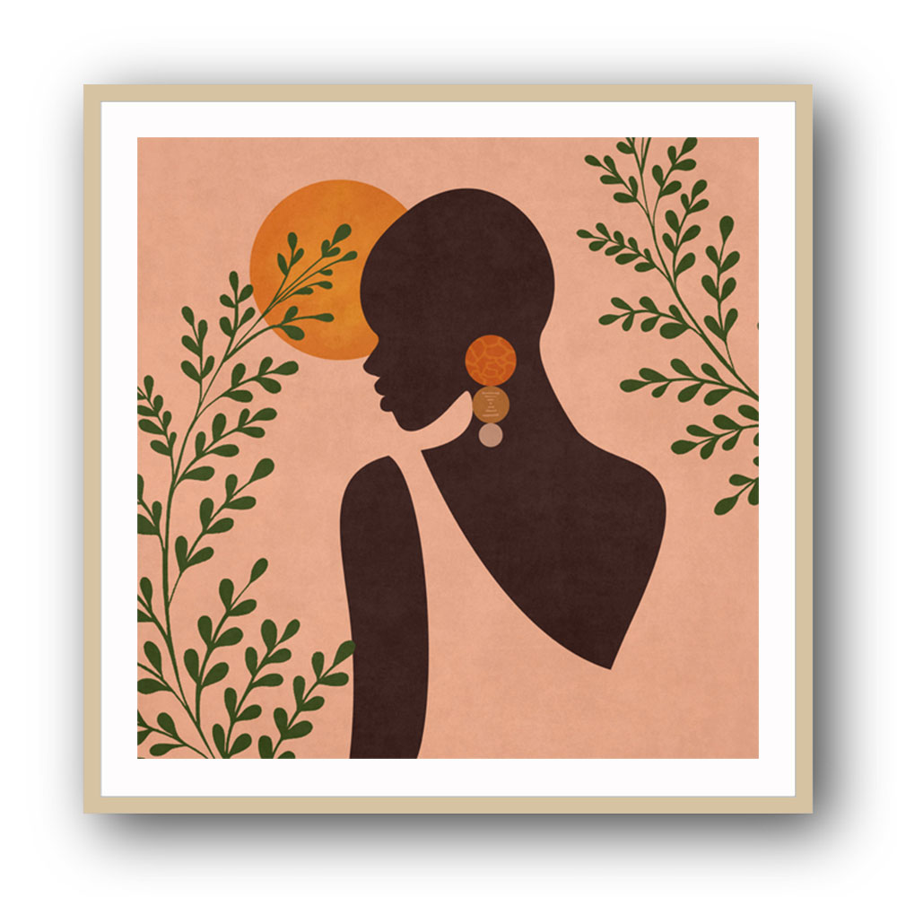 African Lady Boho Wall Art