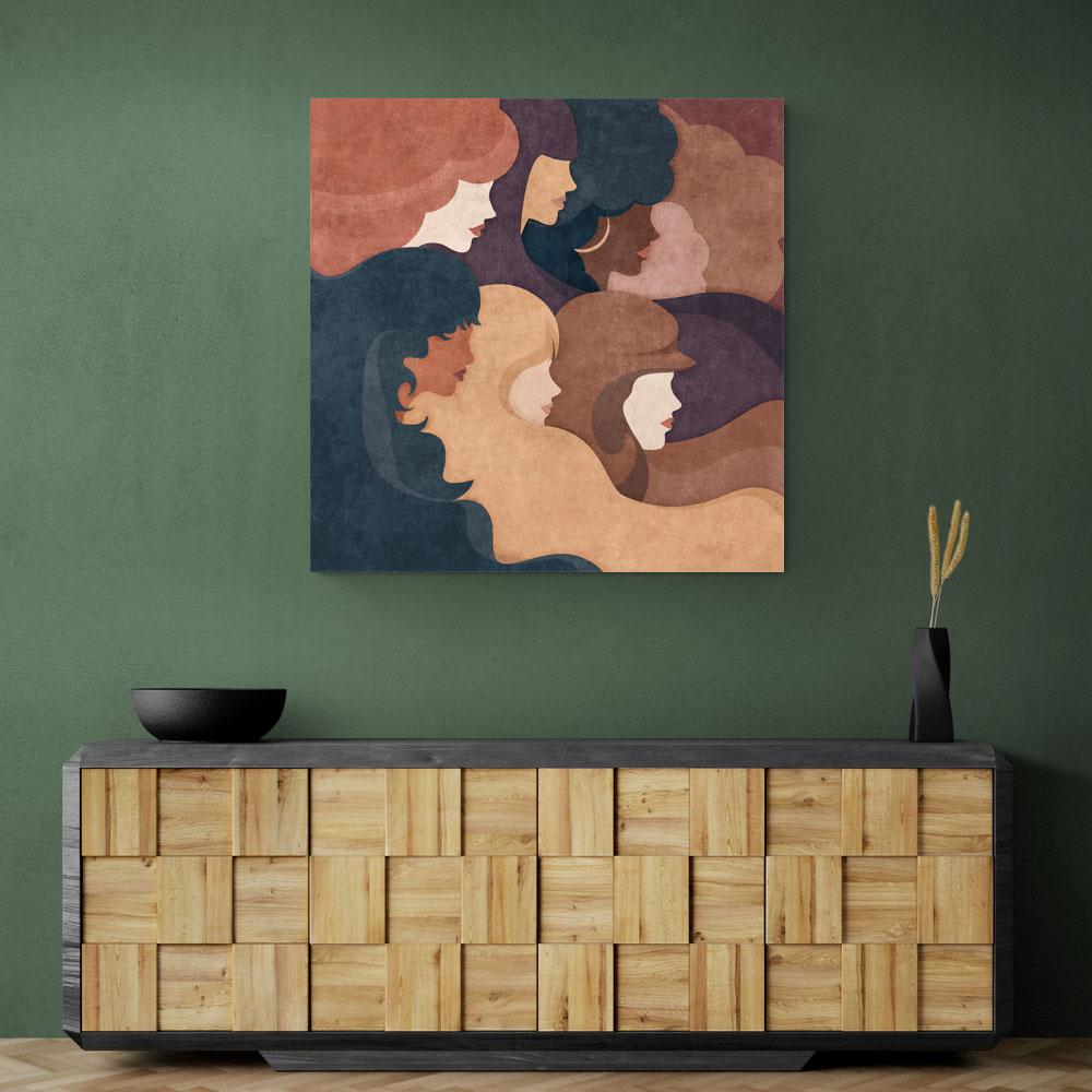 Abstract Women Boho Wall Art