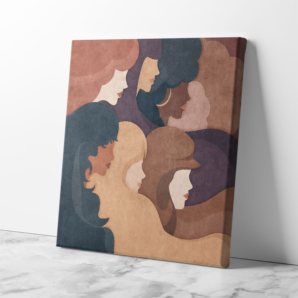 Abstract Women Boho Wall Art