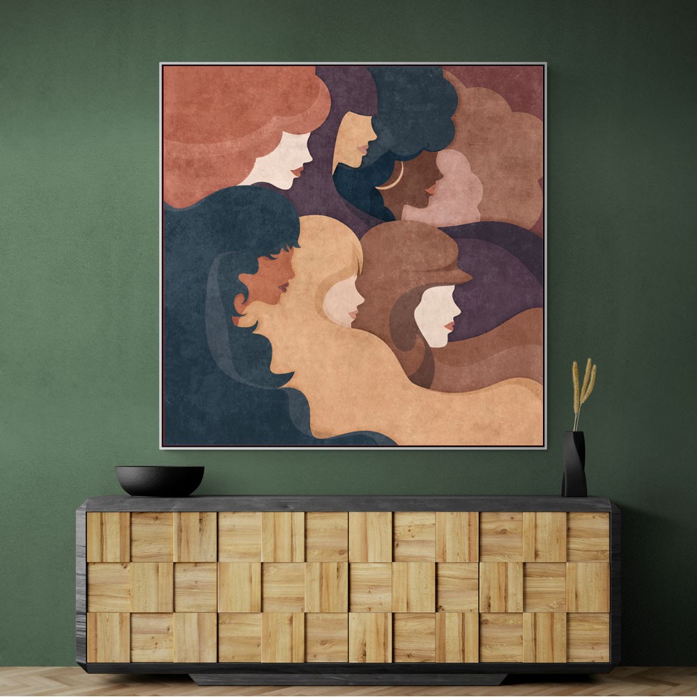 Abstract Women Boho Wall Art