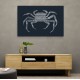 Crab Blue Poster Blue