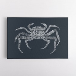 Crab Blue Poster Blue