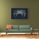 Crab Blue Poster Blue