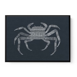 Crab Blue Poster Blue