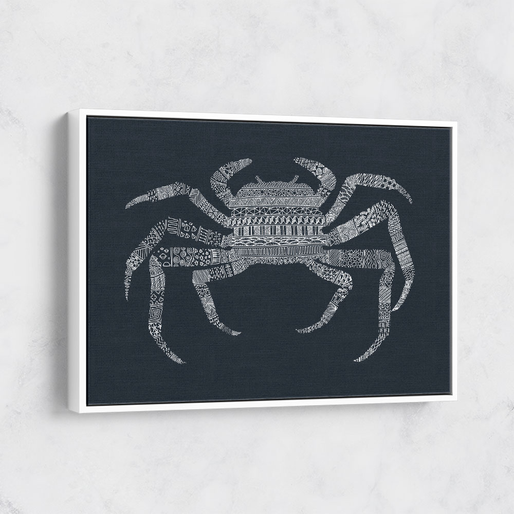 Crab Blue Poster Blue