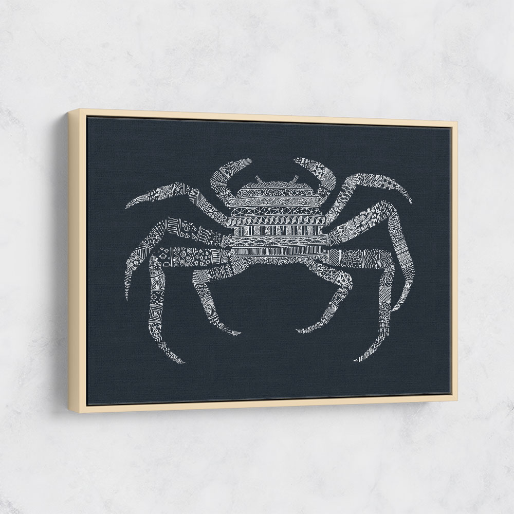 Crab Blue Poster Blue