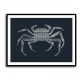 Crab Blue Poster Blue