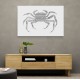 Crab Grey Poster Grey