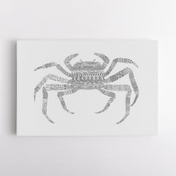 Crab Grey Poster Grey