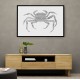 Crab Grey Poster Grey