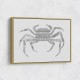 Crab Grey Poster Grey