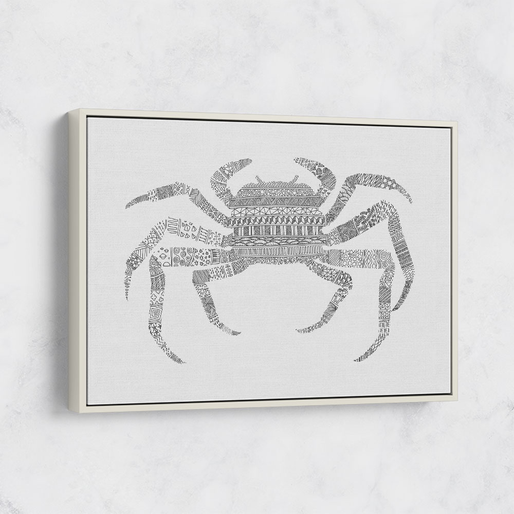 Crab Grey Poster Grey