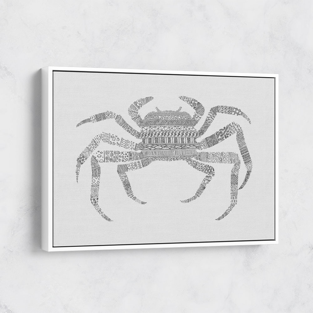 Crab Grey Poster Grey