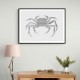 Crab Grey Poster Grey