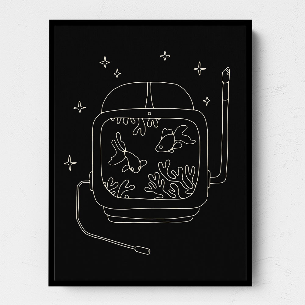 Astronaut and Fishes