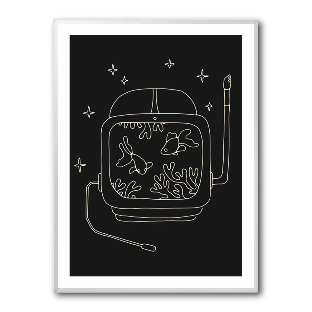 Astronaut and Fishes