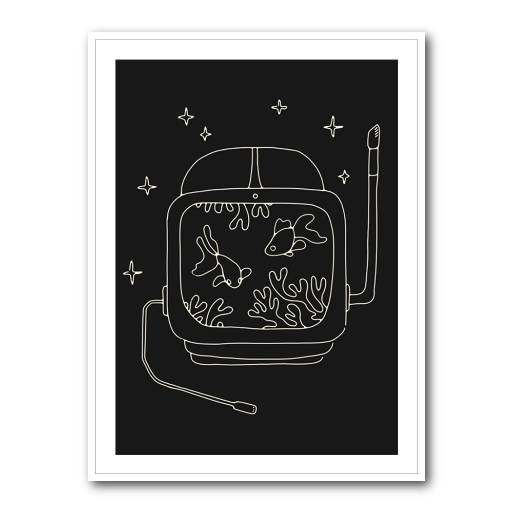 Astronaut and Fishes