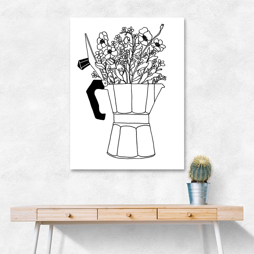 Moka Flowers Print