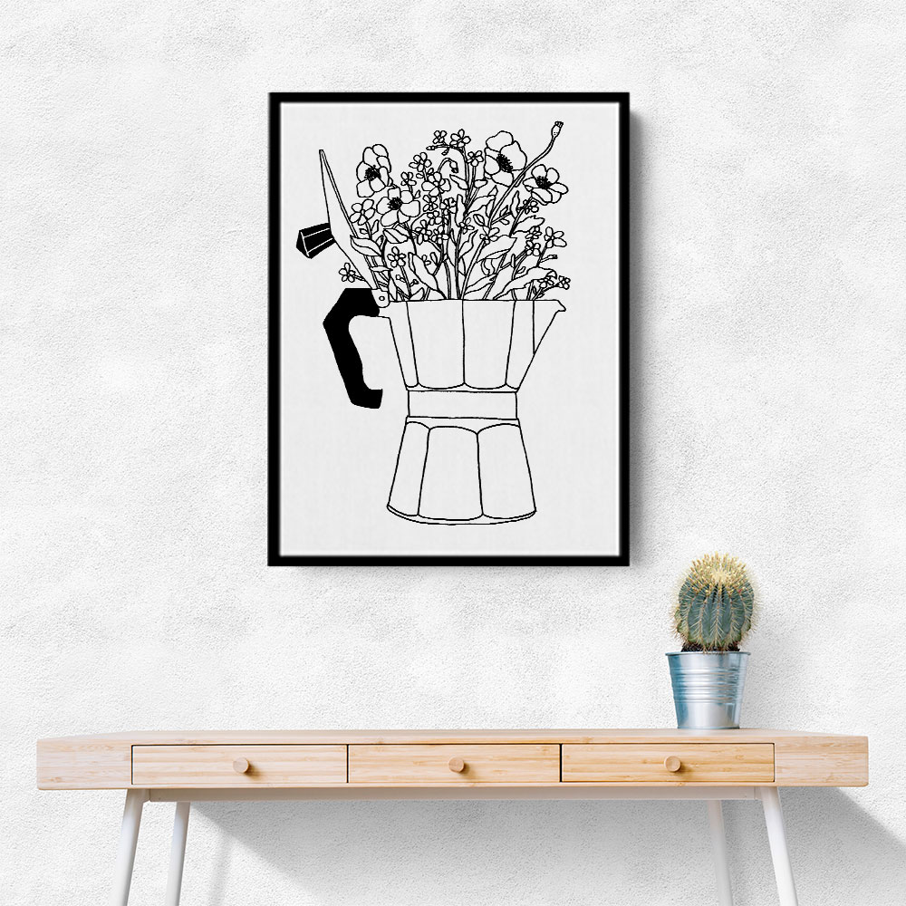 Moka Flowers Print