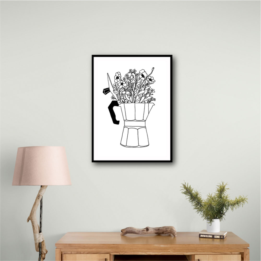 Moka Flowers Print