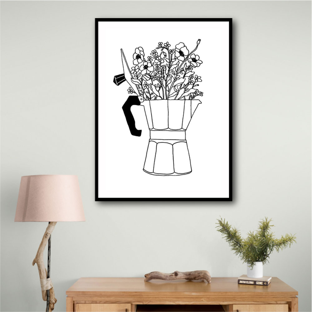 Moka Flowers Print