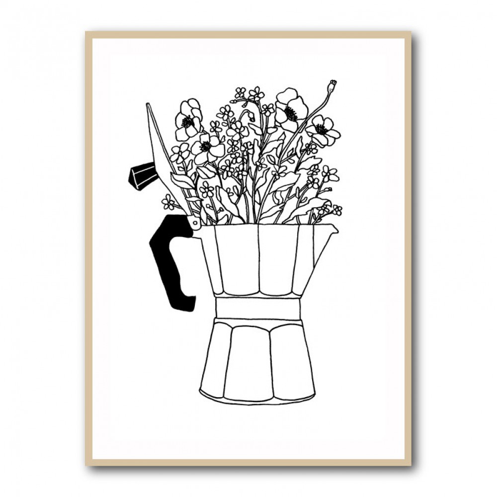 Moka Flowers Print